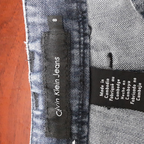 Calvin Klein Wide Leg Denim Jean - Picture 7 of 12